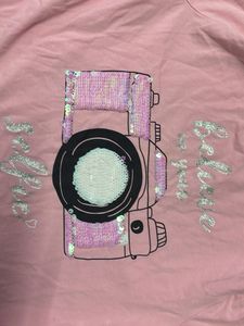 Pink Sequins Top