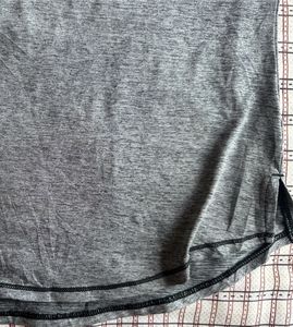 Gray Long Sleeve Top