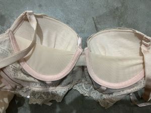 1. lace push-up bralette 2. Satin Halter Top