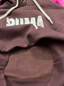 Puma Cropped Hoodie - Purplish