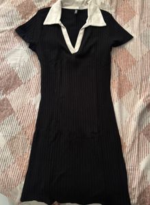 Black & White Collar Dress - Small Size H&M