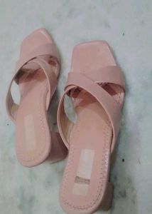 Pink Heeled Sandals