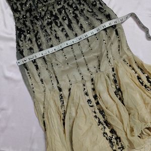 🎉Diwali offer🎉Black &amp; Cream Beaded Mermaid Dress