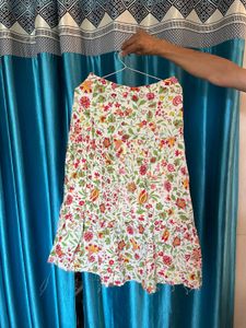 Floral Print Skirt