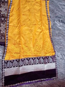 Festive Wear Long Kurti With Pant And Dupatta