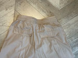 Beige Wide Leg Pants