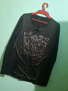 Black Long Sleeve Graphic Tee