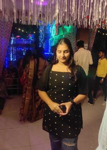A black cute top cum sort kurti