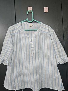 Blue Stiped Top