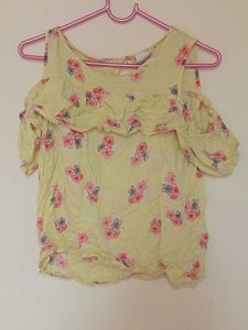 Yellow Floral Top