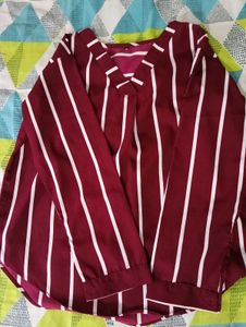 V Neck Red Shirt..