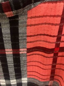 Red and black boxy Top