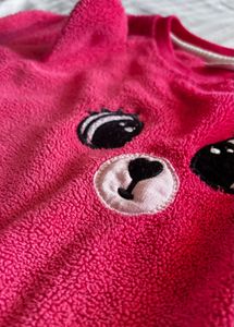 Cute Pink Bear Sweatshirt