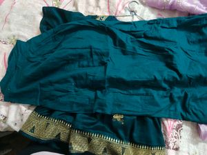 Saree +Stiched Blouse+Peticot
