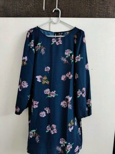 Vero Moda Floral Printed Puff Sleeves Sheath Dress