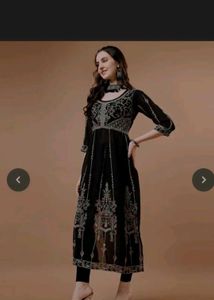 Aks Long Anarkali Kurti L