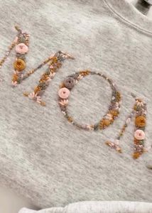 Handmade Embroidery Customise Tshirt
