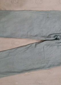 Ice Blue Denim Wide Leg