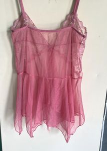 Assymetry Mesh Slips With Thong