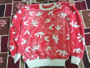 Cute Bunny Print Sweater