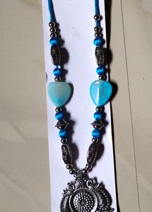 Beautiful ❤️ Silver And Blue 💙 Design Jewellery S