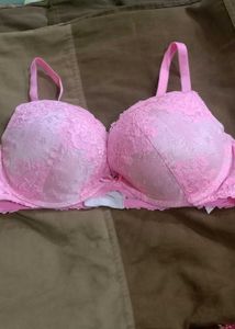 Pink Lace Bra