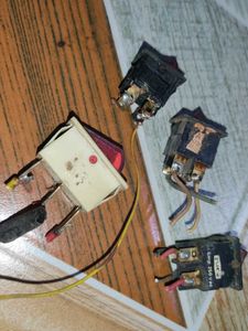 Vintage Red Toggle Switches - Lot of 4