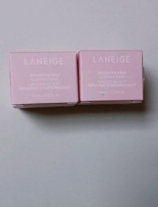 combo of 2 LANEIGE Bouncy&Firm Face Sleeping Mask