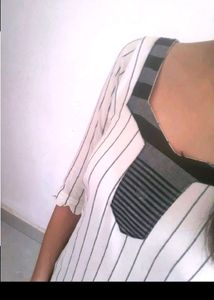White and Black Kurta Set For women 🖤🤍