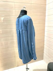 H&amp;M Denim Shirt Tunic Top