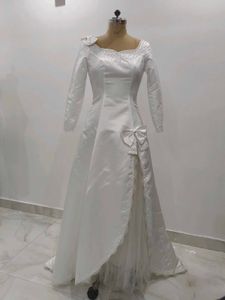 white gown