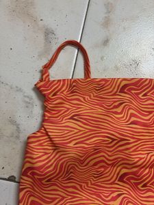 Orange Patterned Dress