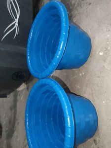 Colorful Plastic Plant Pots - Set of 4