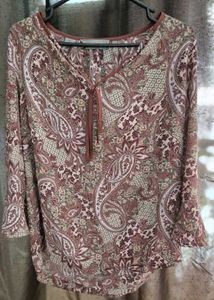 Paisley Print Blouse