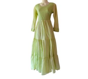 ✨ Elegant Pastel Green Flowy Maxi Dress💚