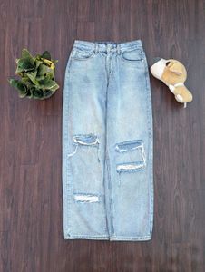 Ripped Light Wash Jeans