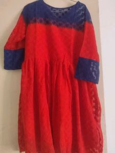 Double Shade Colour Mini Frock