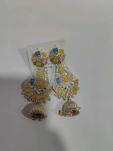 Colorful Jhumka Earrings