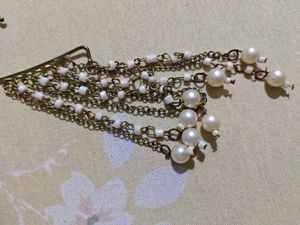 Pearl Dangle Earring Cuffs