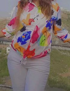 loose Crop top shirt (knot style)