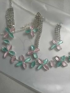 4 Pc Ad Stone Choker Set