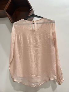 Pink Pleated Top