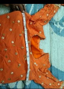 Orange Kurta Set