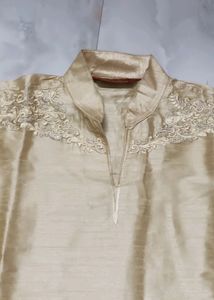 Silk Short Kurta For Mens