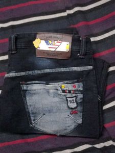 Stylish Dark Wash Denim Jeans