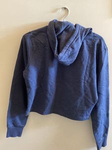 Blue Cropped Hoodie
