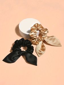 2 Beautiful Satin Scrunchies