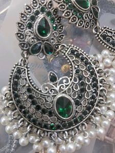 Silver Nd Golden Earrings Combo