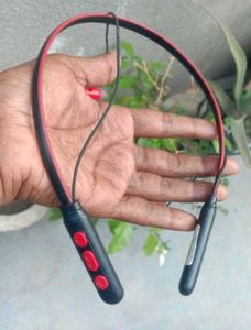 Neckband Headphones - Red/Blue