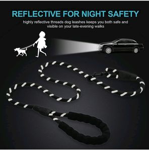 Petology Dog Leash 5FT Long, ½ Inch Thick Reflecti